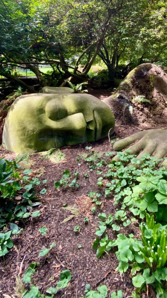 The Moss Lady in Beacon Hill Park in Victoria, BC