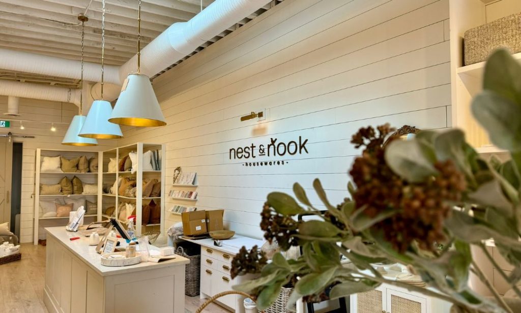 Inside view of Nest and Nook in Sidney, BC