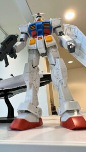 Gundam figure at BC Hobbies located in Hillside shopping centre in Victoria, BC