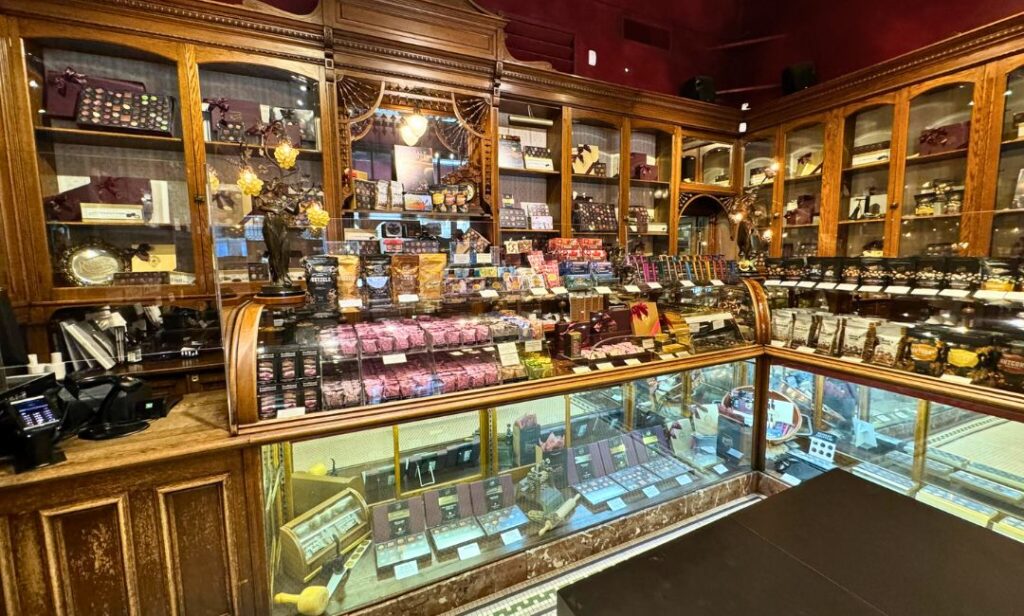 Inside Rogers' Chocolates National Historic Site in Downtown Victoria, BC